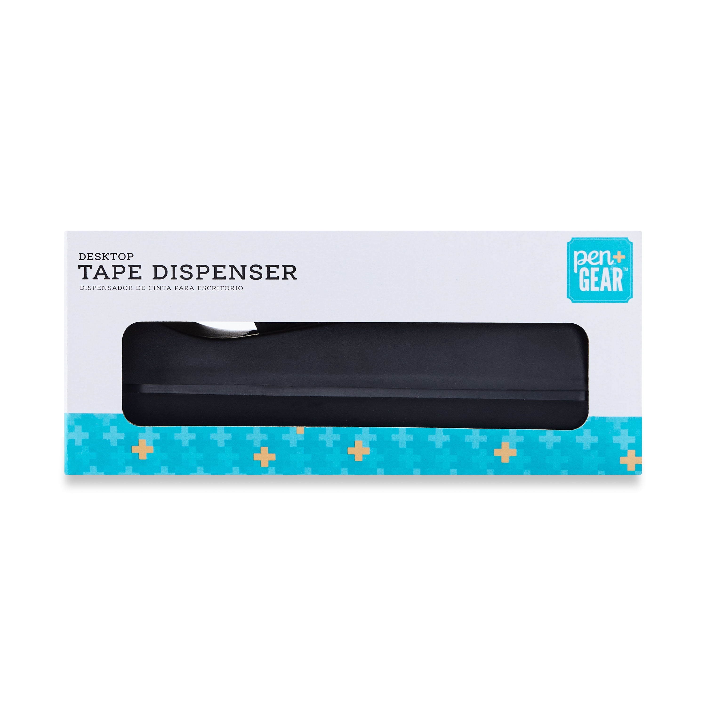 Pen + Gear Desktop Tape Dispenser for 1 Core, Black, Material HIPSCementStainless steelEva