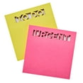 Pen+Gear Die Cut Sticky Notes, 60 Count, 2 Pack, 3" x 3", Reminder