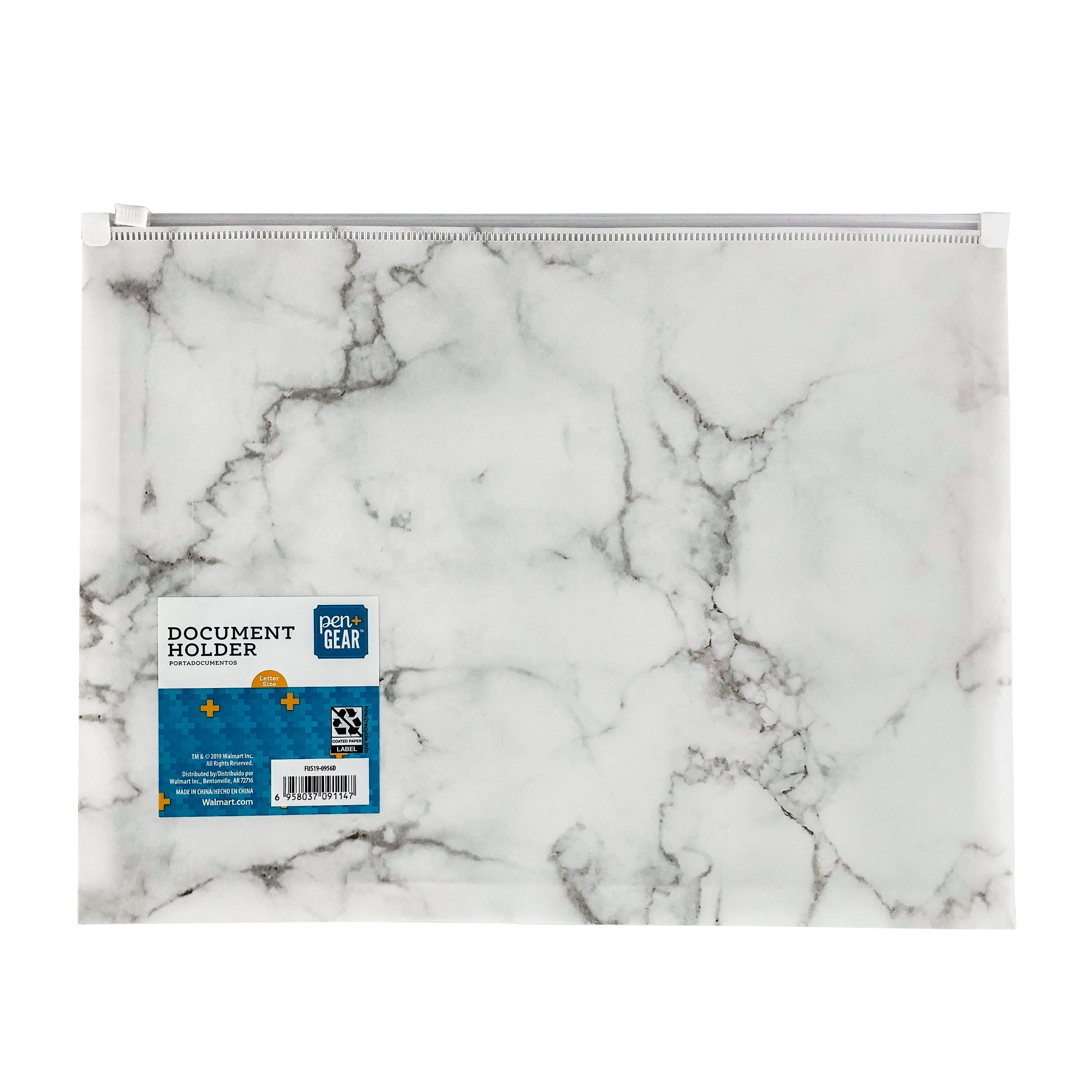 Pen + Gear Document Holder, White Marble