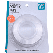 Pen + Gear Double-Sided Acrylic Tape, 1.18" x 39.3", Clear, Condition: New