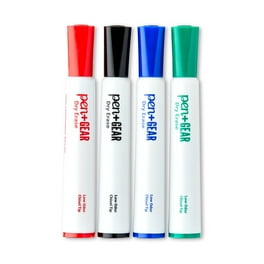 2-in-1 Dry Erase Markers, Fine/Broad Chisel Tips, Assorted Secondary Colors, 4/Pack 2-in-1 Dry Erase Markers, Fine/Broad Chisel Tips, Assorted Secondary Colors, 4/Pack