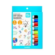 Pen+Gear Dry Erase Markers, Chisel Tip, Assorted Ink Colors, 8 Count