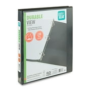 Pen+Gear Durable View 1" D-Ring Binder, Black