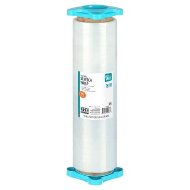 Pen+Gear Easy Roll Stretch Wrap, 15 in x 750 ft, Easy Unwind, Clear, 1-Roll