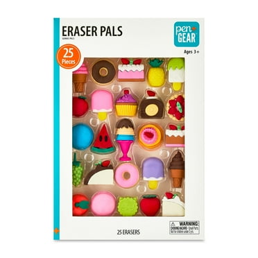 Pen+Gear Eraser Pals, Sweet Treats, 25 Count