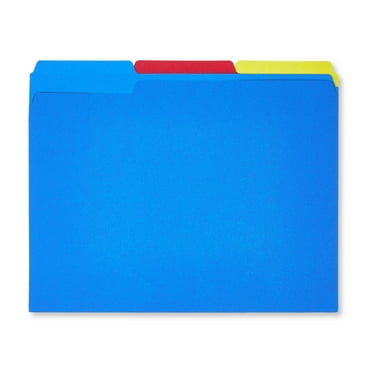 Pen+Gear File Folders, Letter Size, Assorted Colors, 25 Count