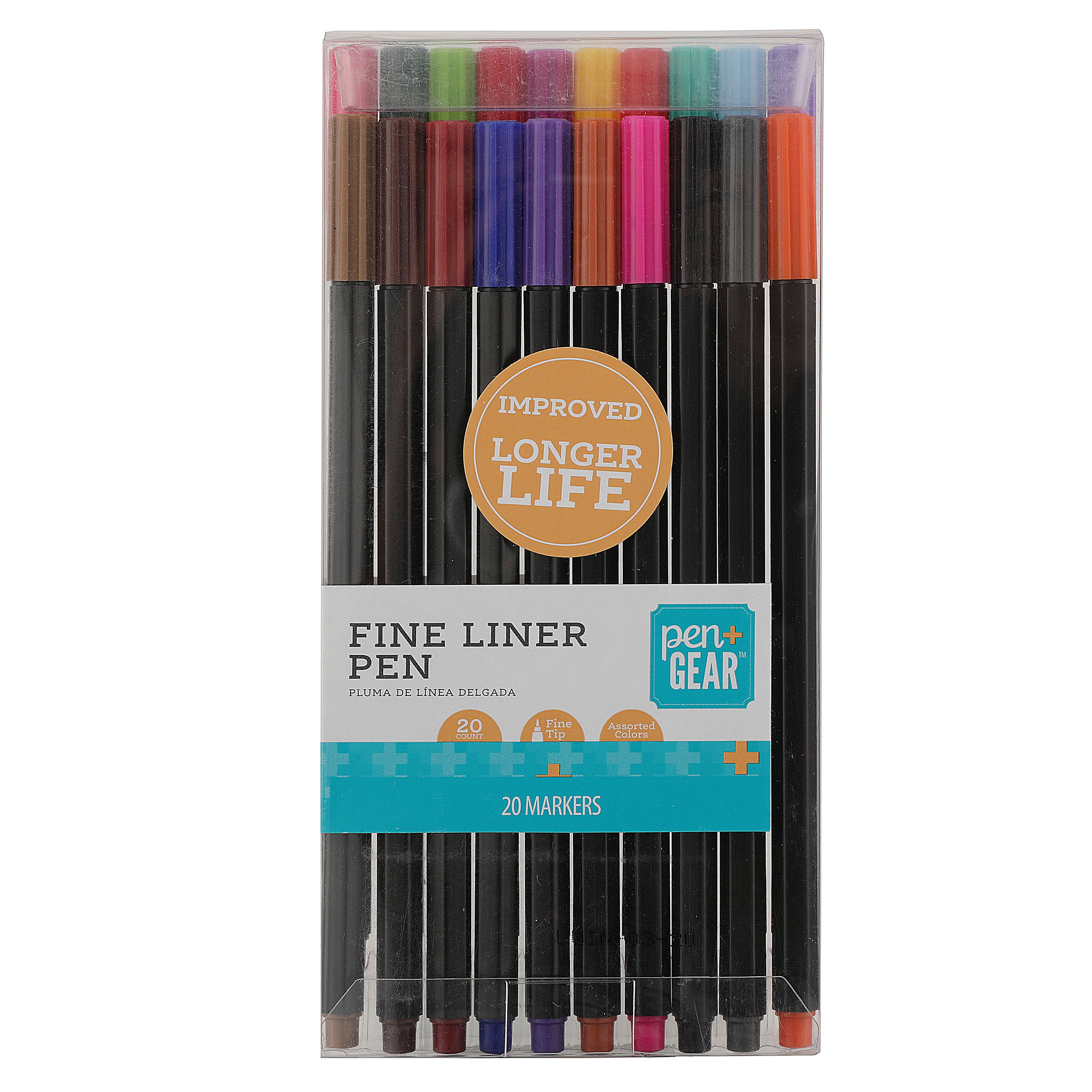 Pen+Gear Felt-Tip Pens, Ultra Fine, Assorted Colors, 24 Count 