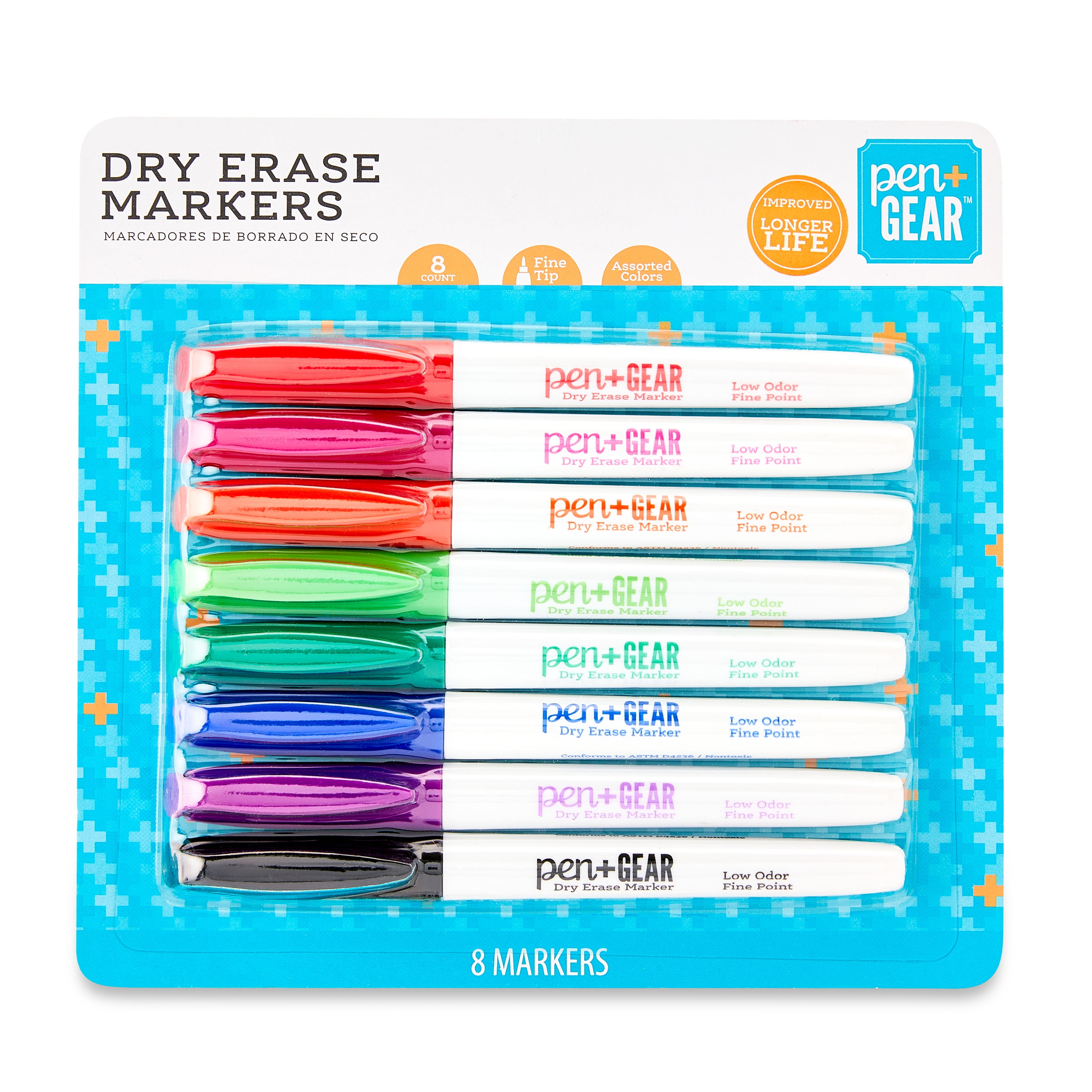 Fine Tip Dry Erase Markers,30 Pack,13 Assorted Colors,Trandpter