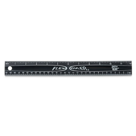 Pen+gear Flexible Plastic 12" Metric Ruler, For All Levels of Education, Black