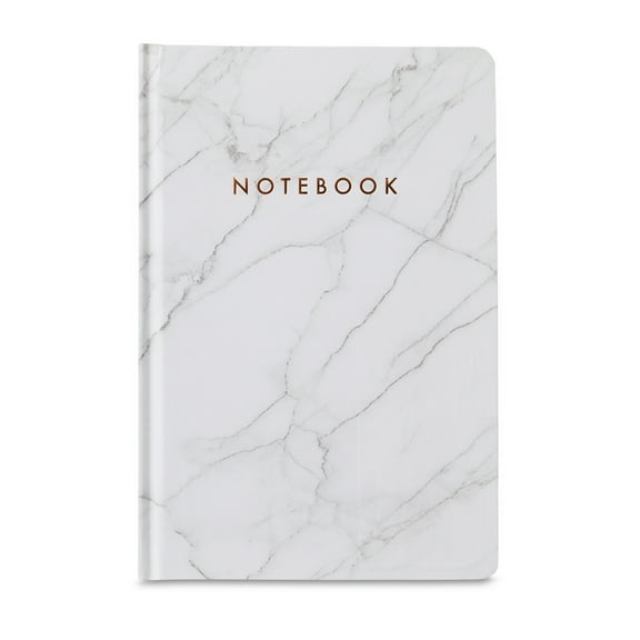 Pen + Gear Foil Stamped, Marble Book Bound Journal, 240 pages