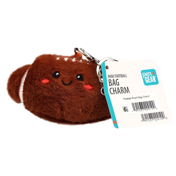 Pen+Gear Plush Football Bag Charm for Sports Fans
