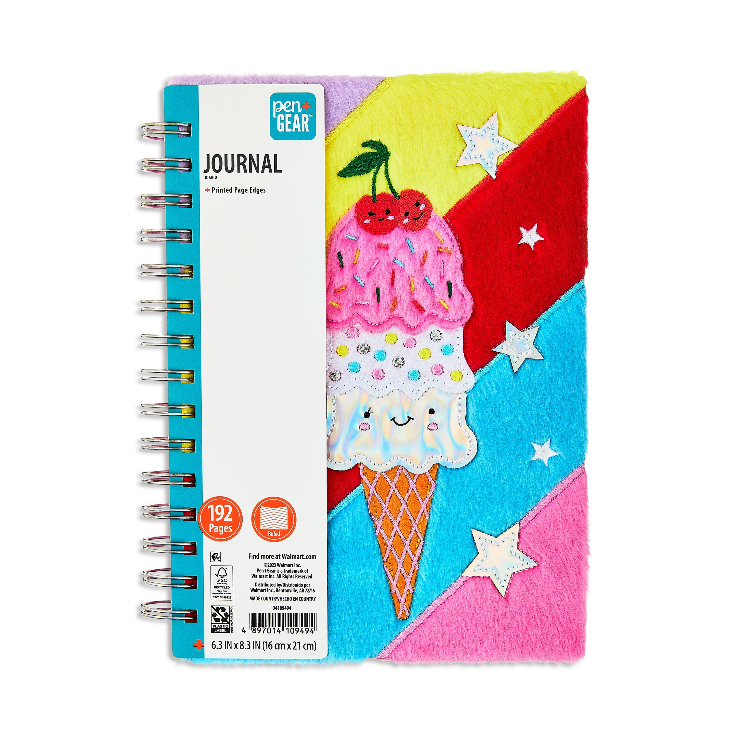 Pen Gear Furry Ice Cream Journal Twin Wire Binding 5 8 In X 8 3 In pen-gear-furry-ice-cream-journal-twin-wire-binding-5-8-in-x-8-3-in