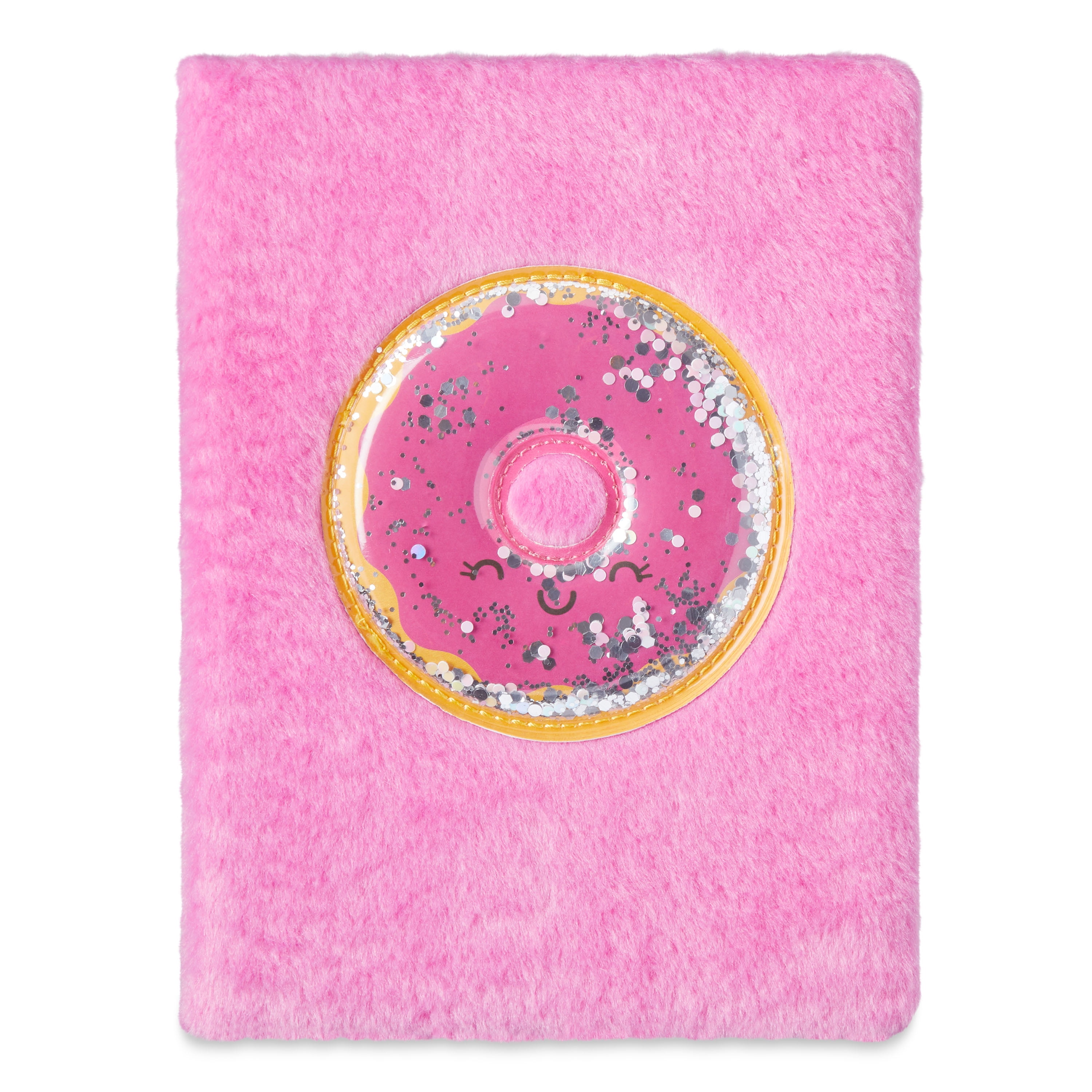 Pen+Gear Fuzzy Fabric Journal, Donut