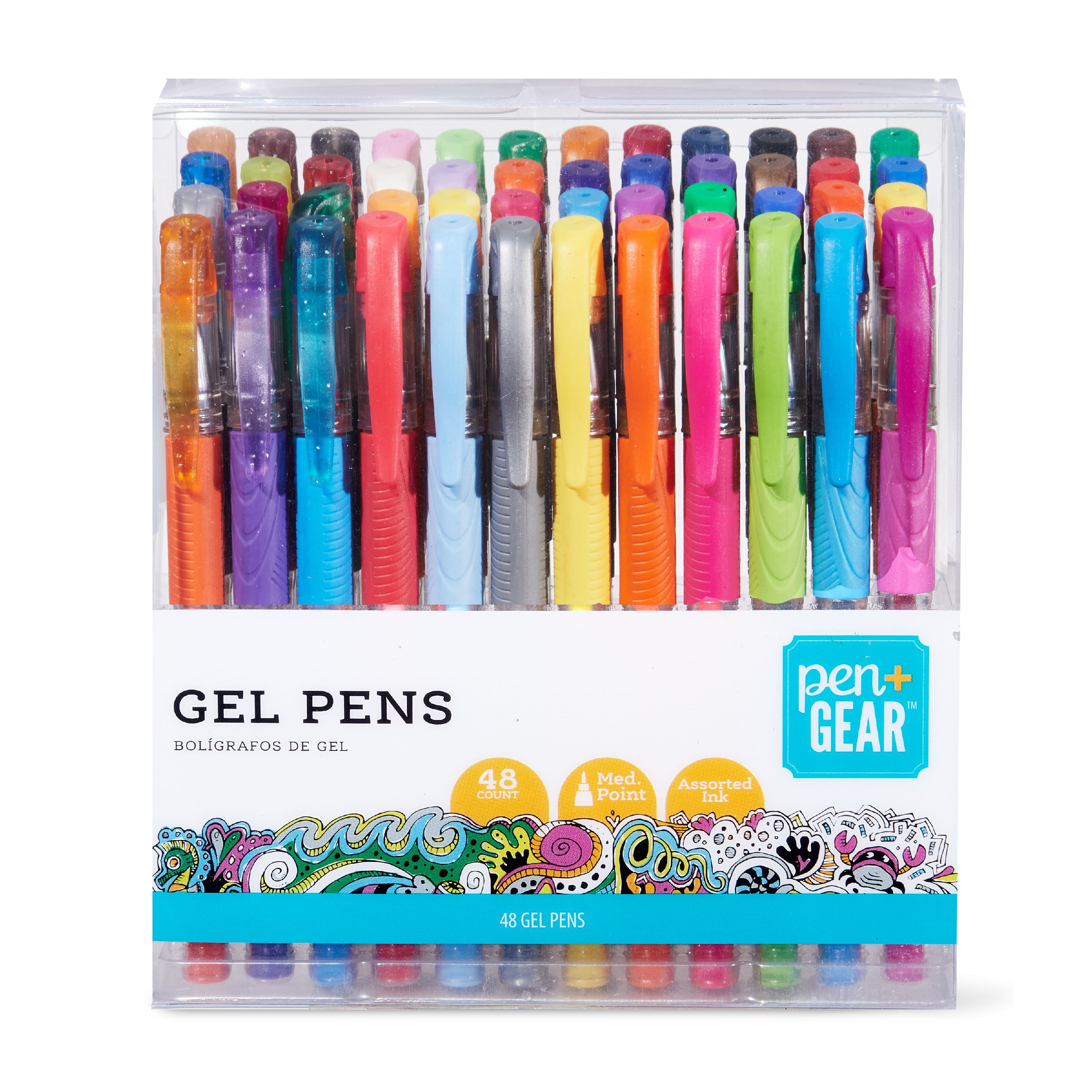 Gel Pens, Assorted Colors, 9 Count,Office & School Pens for Women & Men