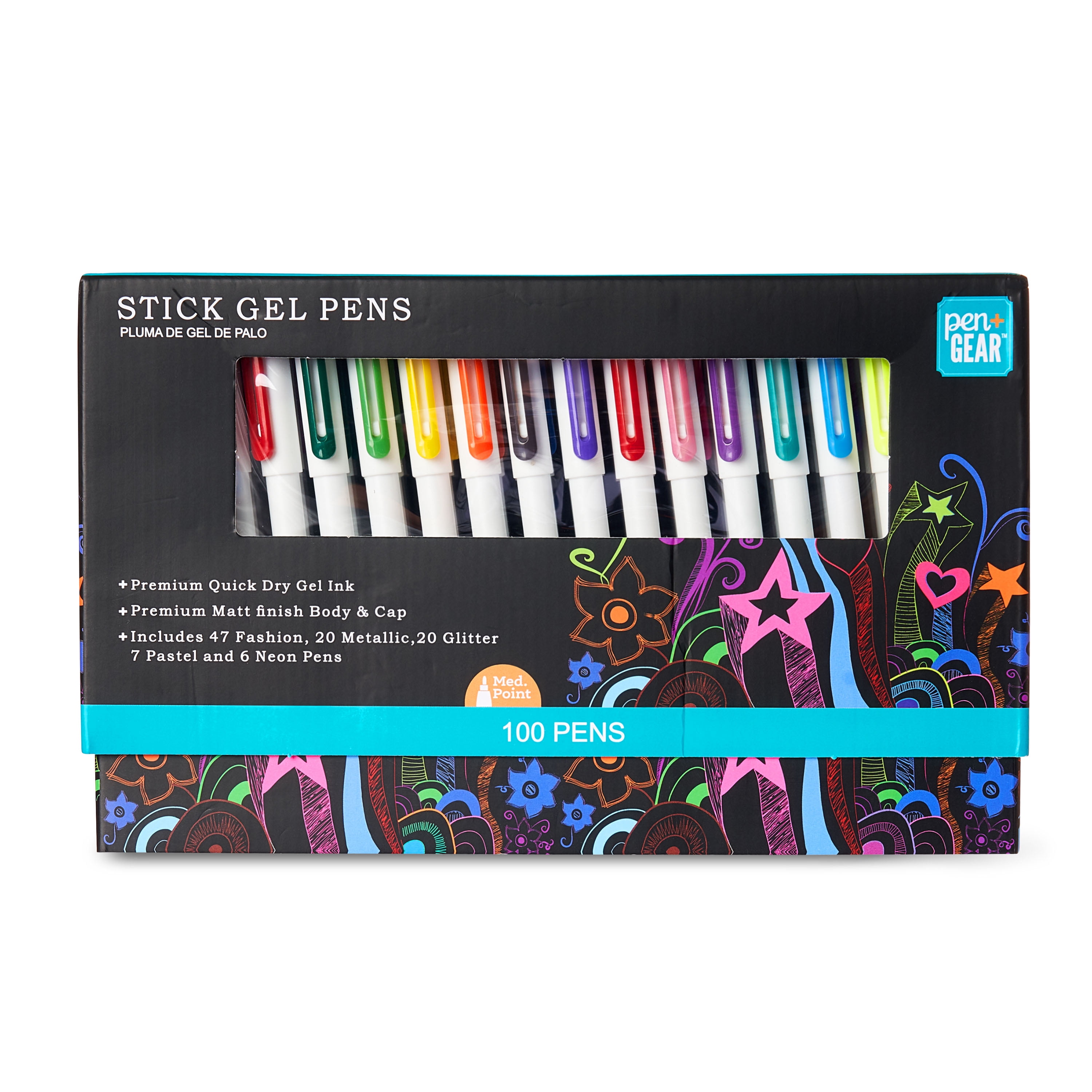 Pen + Gear Glitter Markers, Assorted Colors, 24 Count 