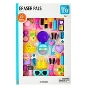 Pen+Gear Girl Fashion-Themed Eraser Pals, Multi-Color, 25 Count