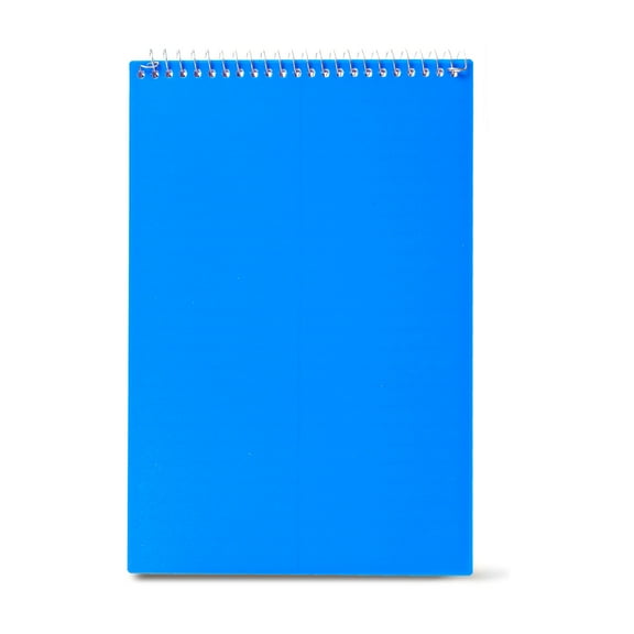 Pen + Gear Gregg Ruled Poly Steno Pad Notebook, 80 Sheets, 6" x 9", Blue, 1 count