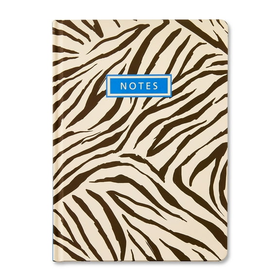 Pen+Gear Ruled Journal, 6" x 8.5", Brown Zebra, 200 Pages
