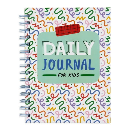 Pen+Gear Hardcover Spiral Daily Journal for Kids, 204 Pages, 6.42" x 8", Uncoated Paper