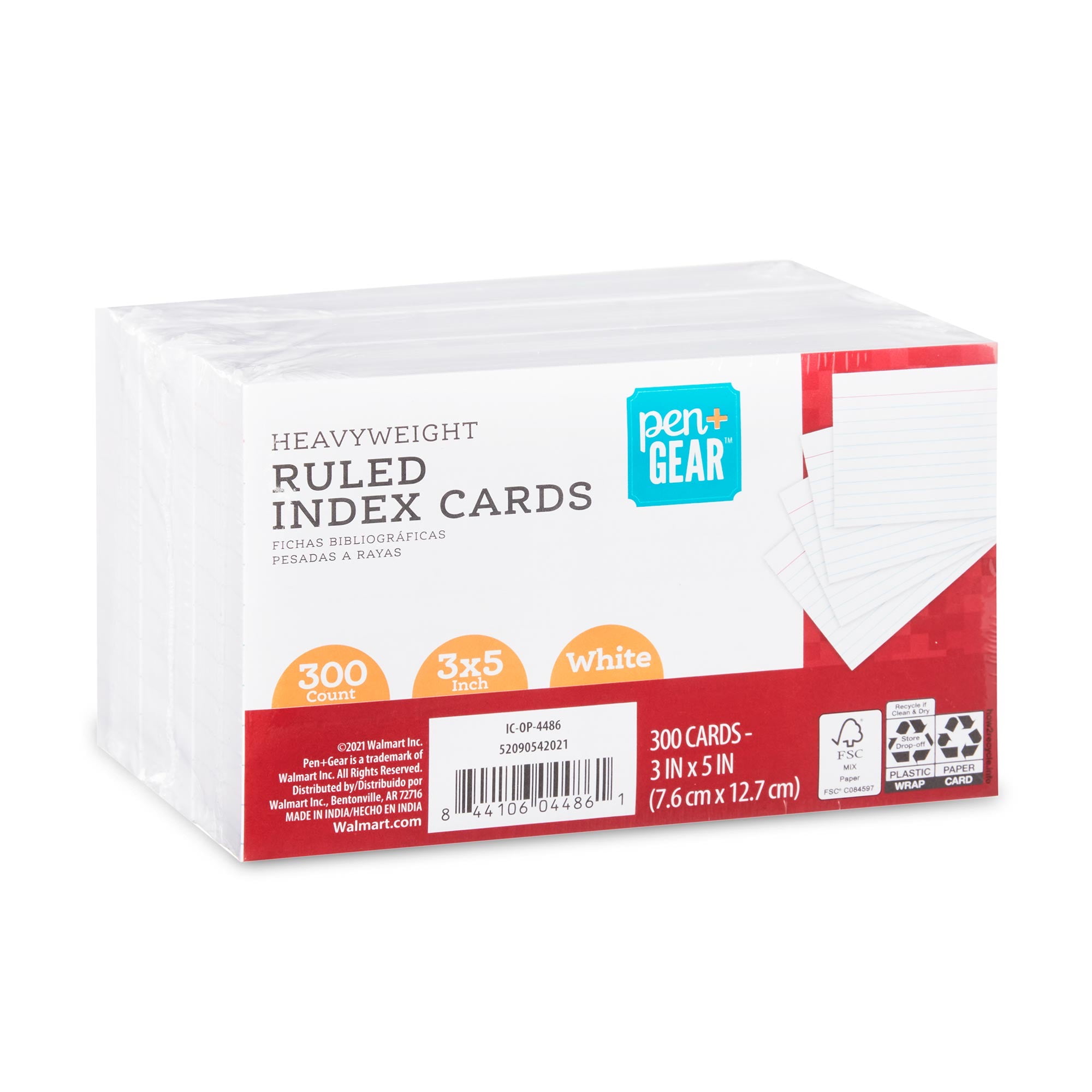 OfficeMax Heavyweight Index Cards, 3 x 5, Pack Of 100 - Zerbee