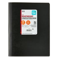 Pen+Gear Heavyweight Wide Ruled Poly Composition Book, 7.5 in x 9.75 in, Black, 80 Sheets