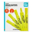 thumbnail image 1 of Pen+Gear Highlighters, Chisel Tip, Yellow, 36 Count, 1 of 6