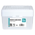 thumbnail interactive-video image 1 of Pen+Gear Desktop Storage Box, 3" x 5", White, Plastic Storage Organizer For Home & Office White, 1 of 8