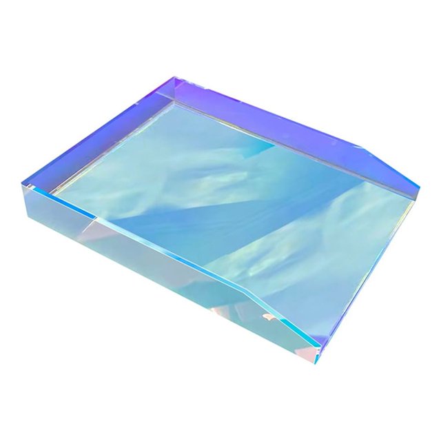 Pen + Gear Iridescent Document Tray, Acrylic Desktop Organizers
