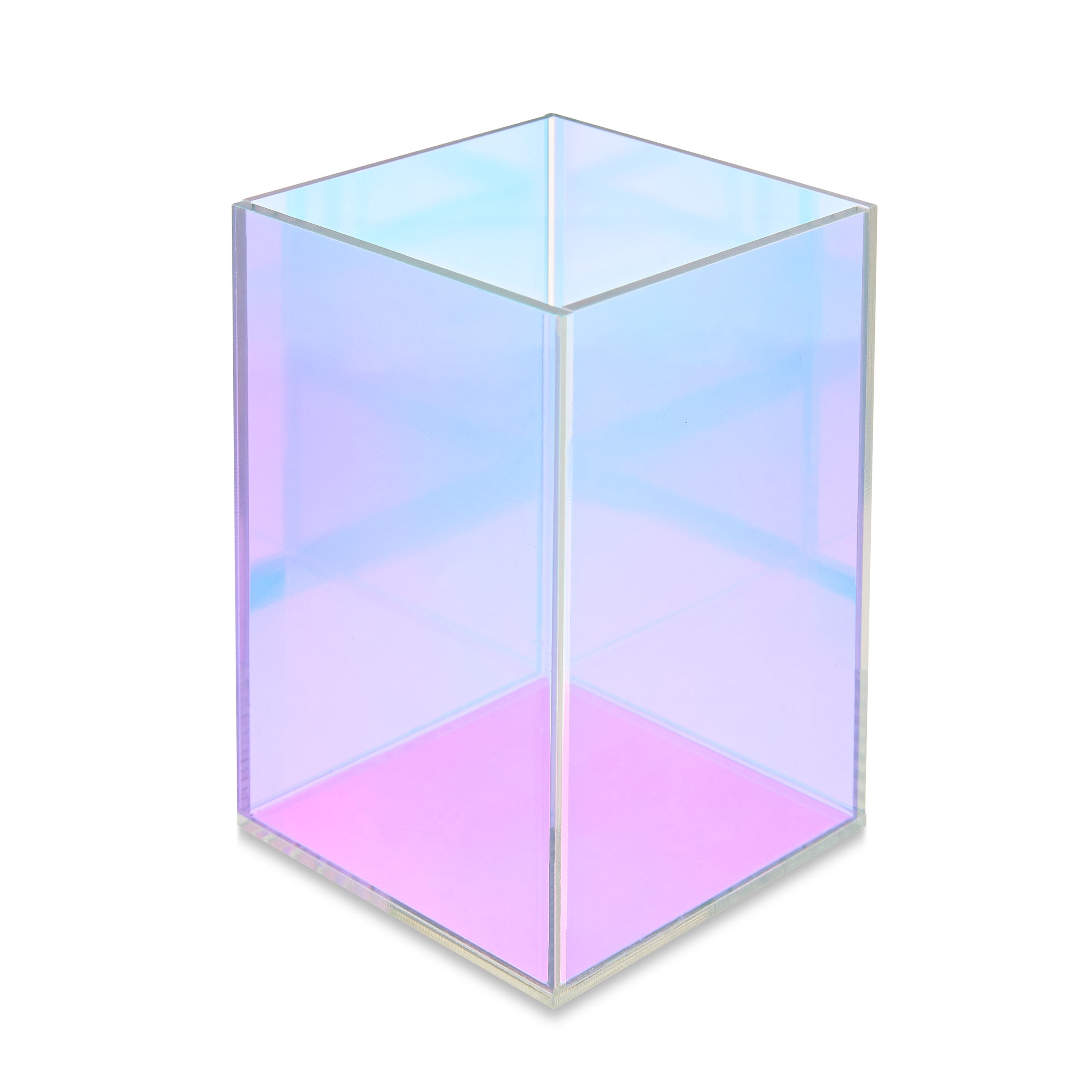 Pen+Gear Iridescent Pen Cup,New Rectangle Shape