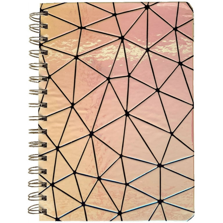 Pen+Gear Journal, Geo-Holographic, 240 Ruled Pages, Spiral Bound 