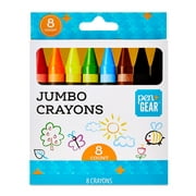 Pen+Gear Jumbo Crayons, Assorted Colors, 8 Count