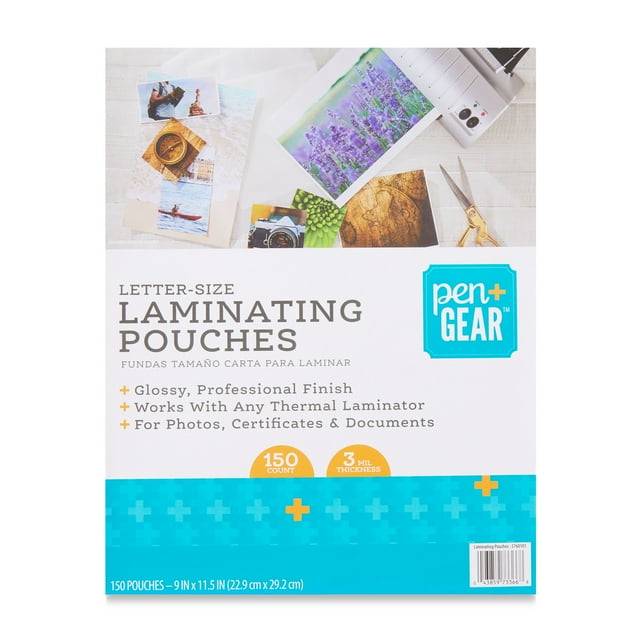 Pen+Gear Laminating Pouches, 9 in x 11.5 in, 150 Count, 3mil Thickness