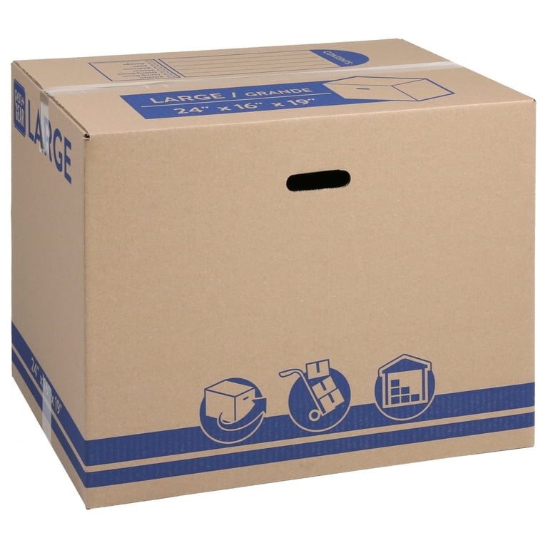 Pen Gear Large Recycled Kraft Moving and Storage Box 24L x 16W