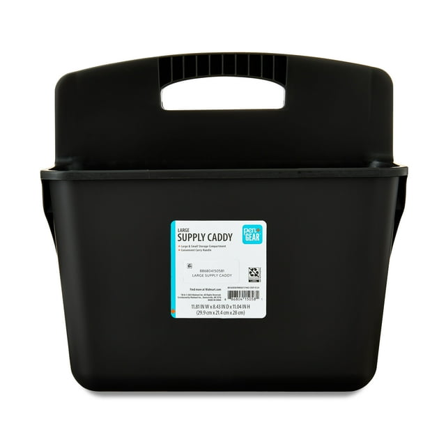 Pen+Gear Large Supply Caddy, Black
