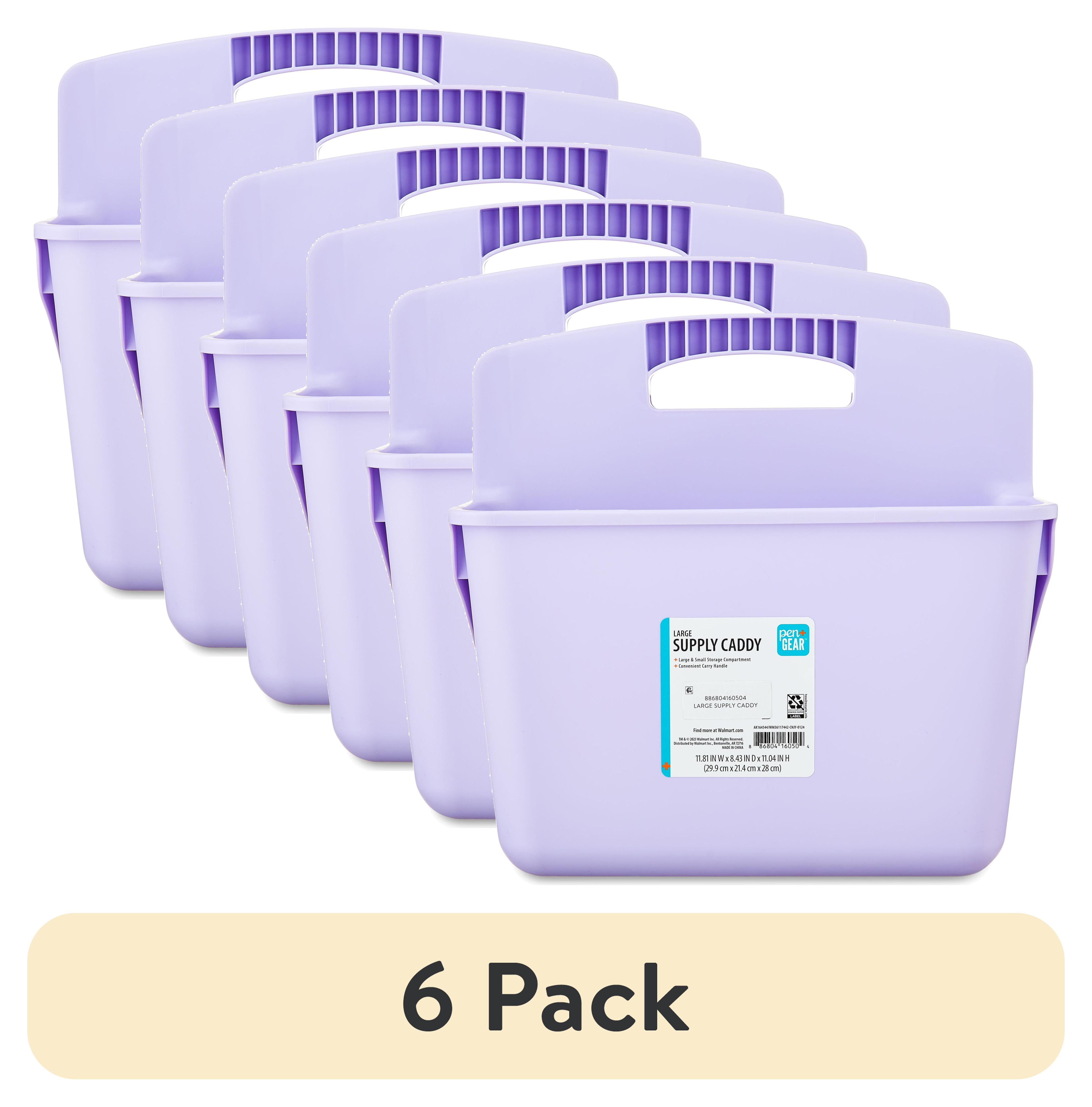 (6 pack) Pen+Gear Large Supply Caddy, Lavender Sky