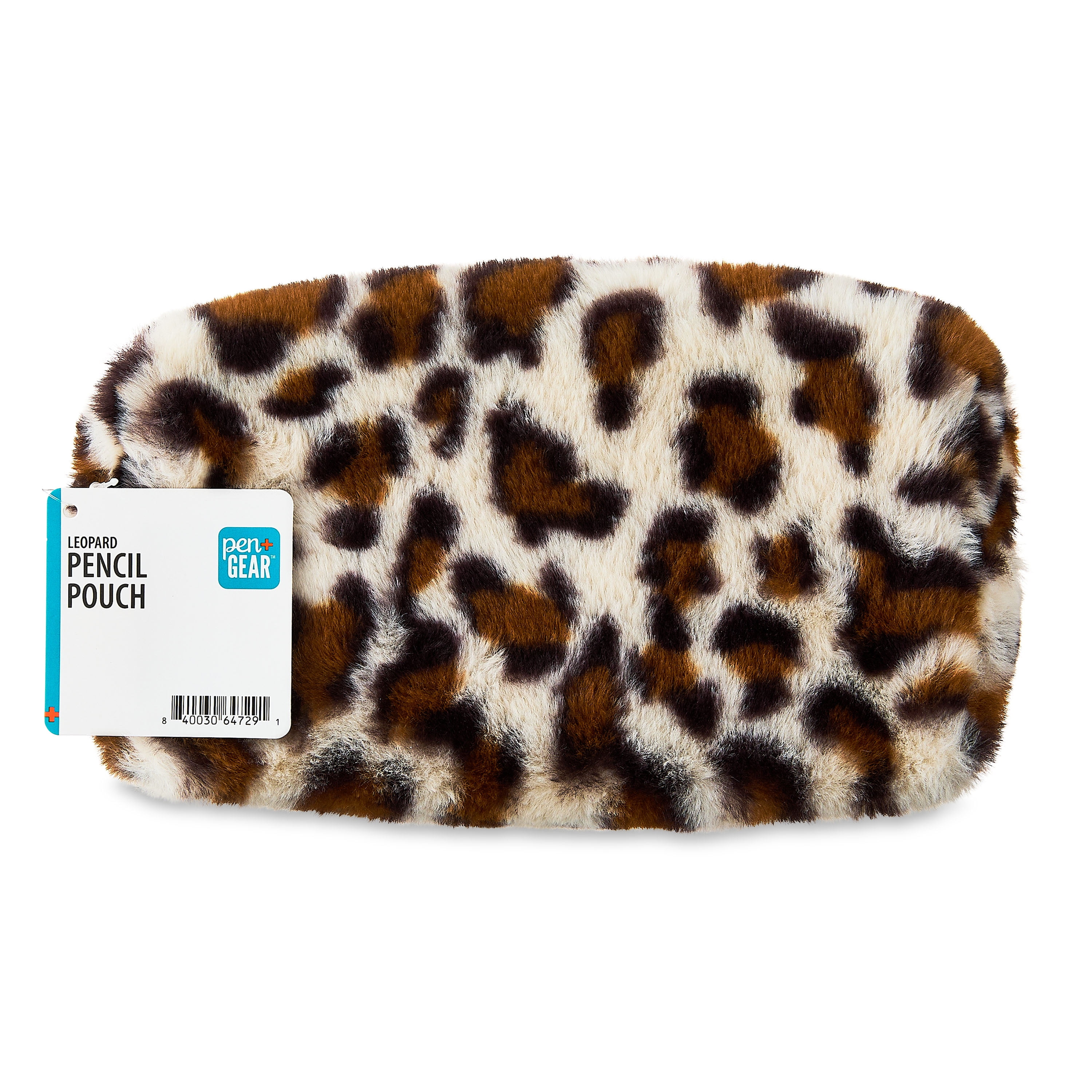 Pen+Gear Leopard Pencil Pouch, Brown, Perfect for Students of All Ages--Elementary, Middle School, High School, College, and Adult Professionals
