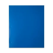Pen+Gear Letter Size 2-Pocket Paper Folder, Blue