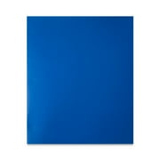 Pen+Gear Letter Size 2-Pocket Paper Folder, Blue
