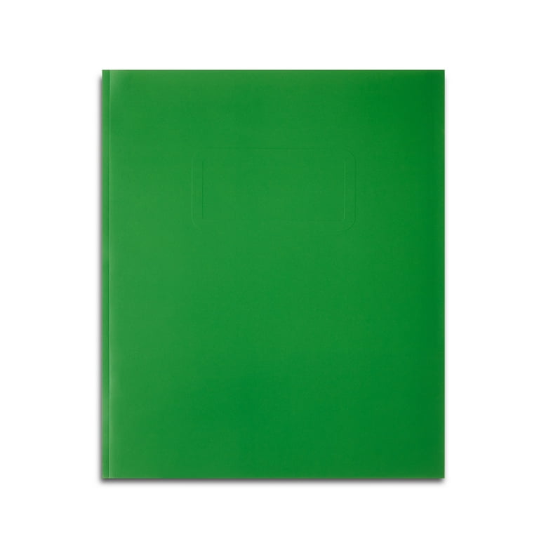 Pen+Gear Green Letter Size 3-Prong Paper Folder with Pockets and
