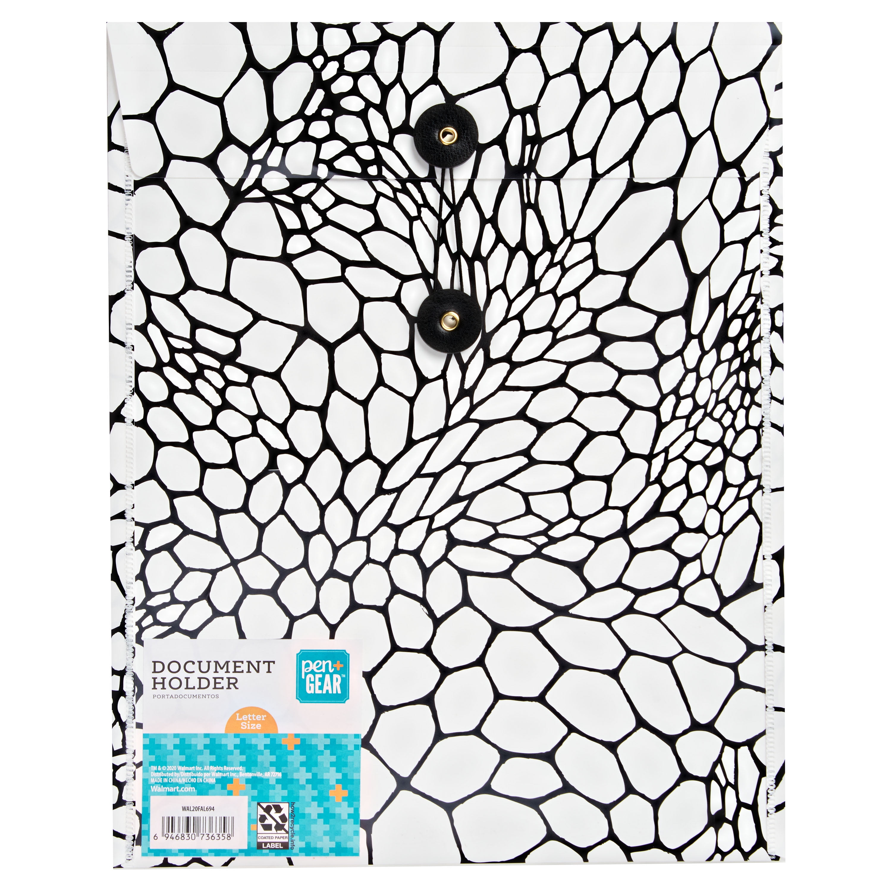 Pen + Gear Letter Size Document Holder, Black and White