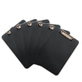 thumbnail image 1 of Pen + Gear Letter Size Plastic Clipboard, 6 per Pack, Black with Silver Clip, 1 of 6