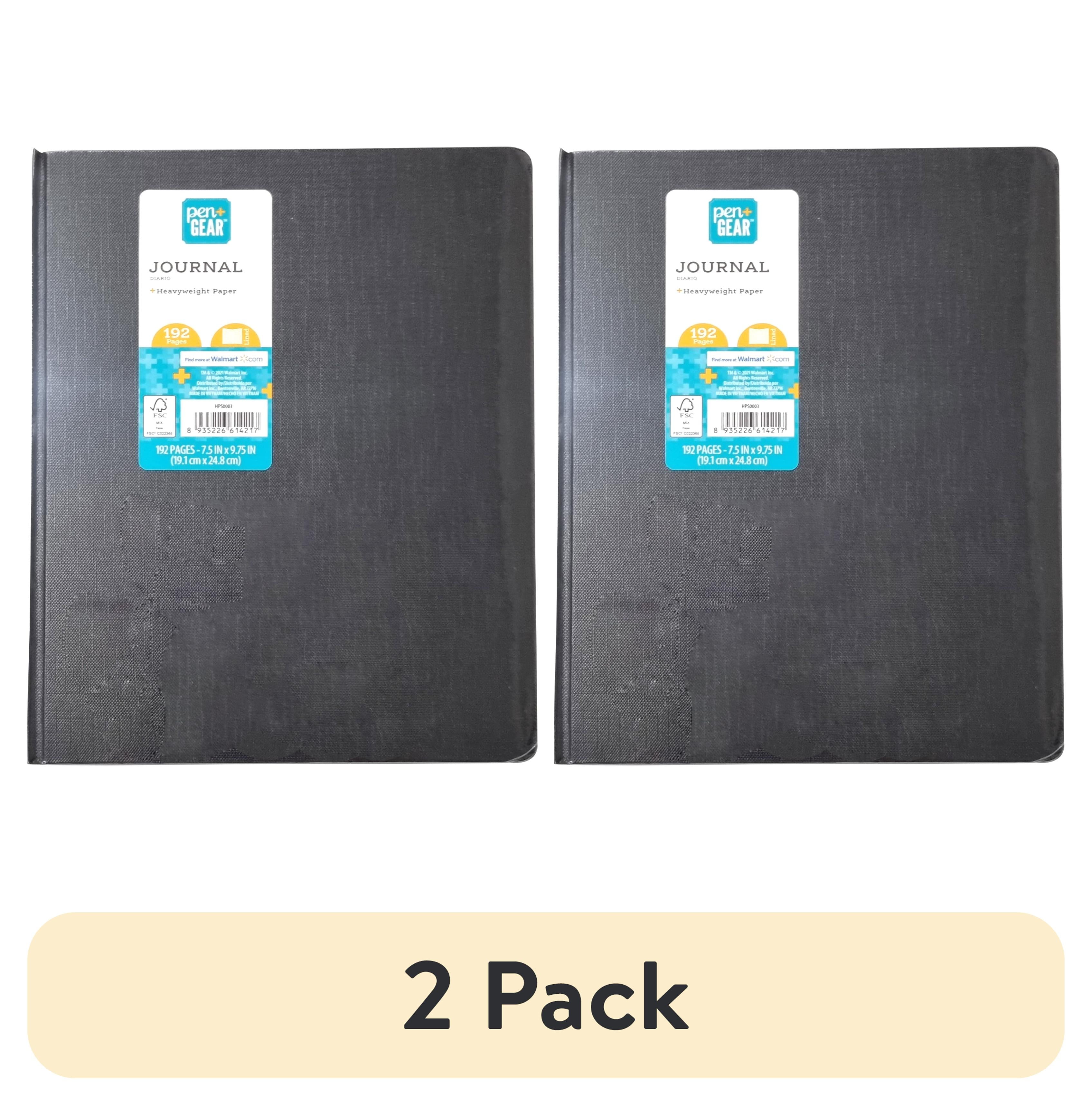 Pen+Gear Lined Paper Hard Cover Journal, Black, 192 Pages, 7.5 Pen+Gear Lined Paper Hard Cover Journal, Black, 192 Pages, 7.5