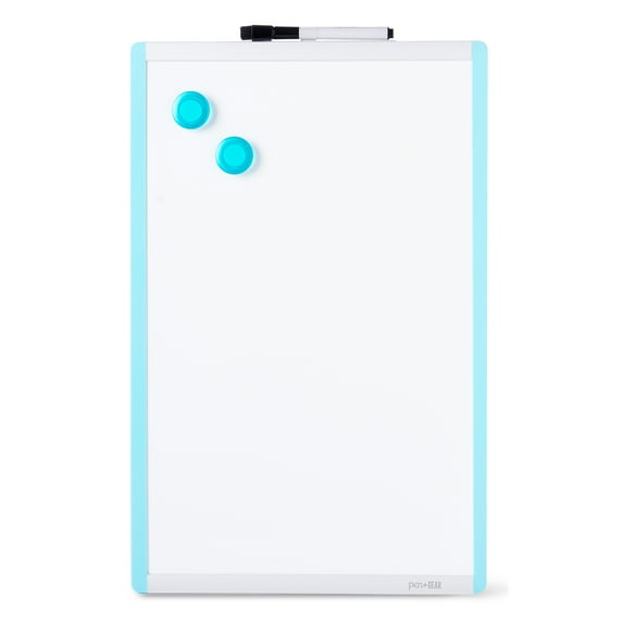 Pen + Gear Magnetic Dry Erase Board, Assorted Colors, 11" x 17"