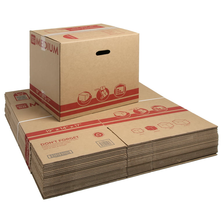 Duck 6-in W x 6-in H x 6-in D Small Recycled Cardboard Moving Box