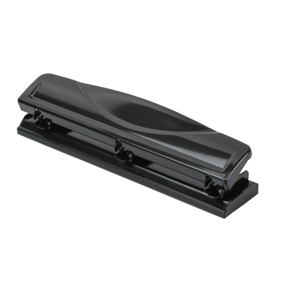 Pen + Gear Metal 3 Hole Paper Punch, Black, Model No.KK1281D