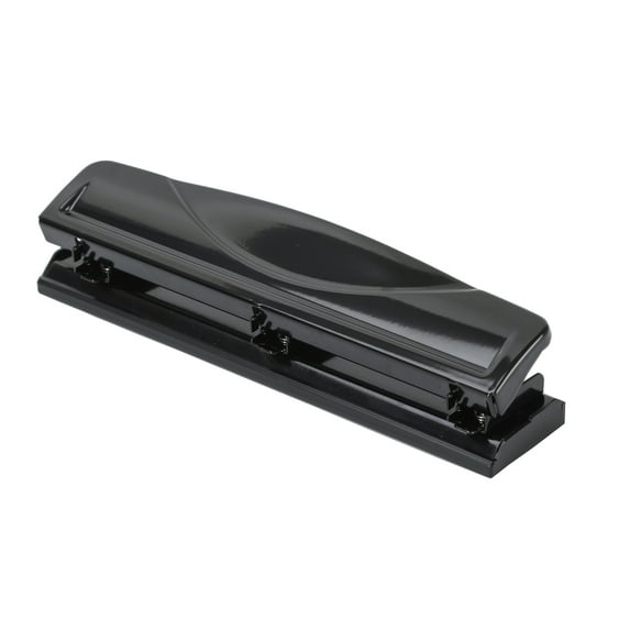 Pen + Gear Metal 3 Hole Paper Punch, Black, Model No.KK1281D