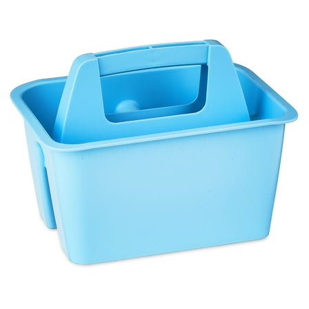 Pen+Gear Mini Plastic Craft and Hobby Organizer Caddy, Sky Blue, 12-Pack