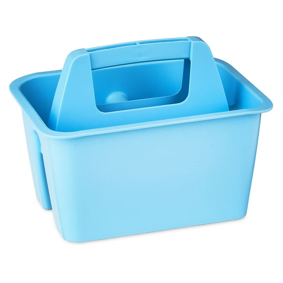 Pen+Gear Mini Plastic Craft and Hobby Organizer Caddy, Sky Blue, 12-Pack