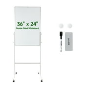 Pen + Gear Mobile Dry Erase Board, 24 X 36 inch, Whiteboard