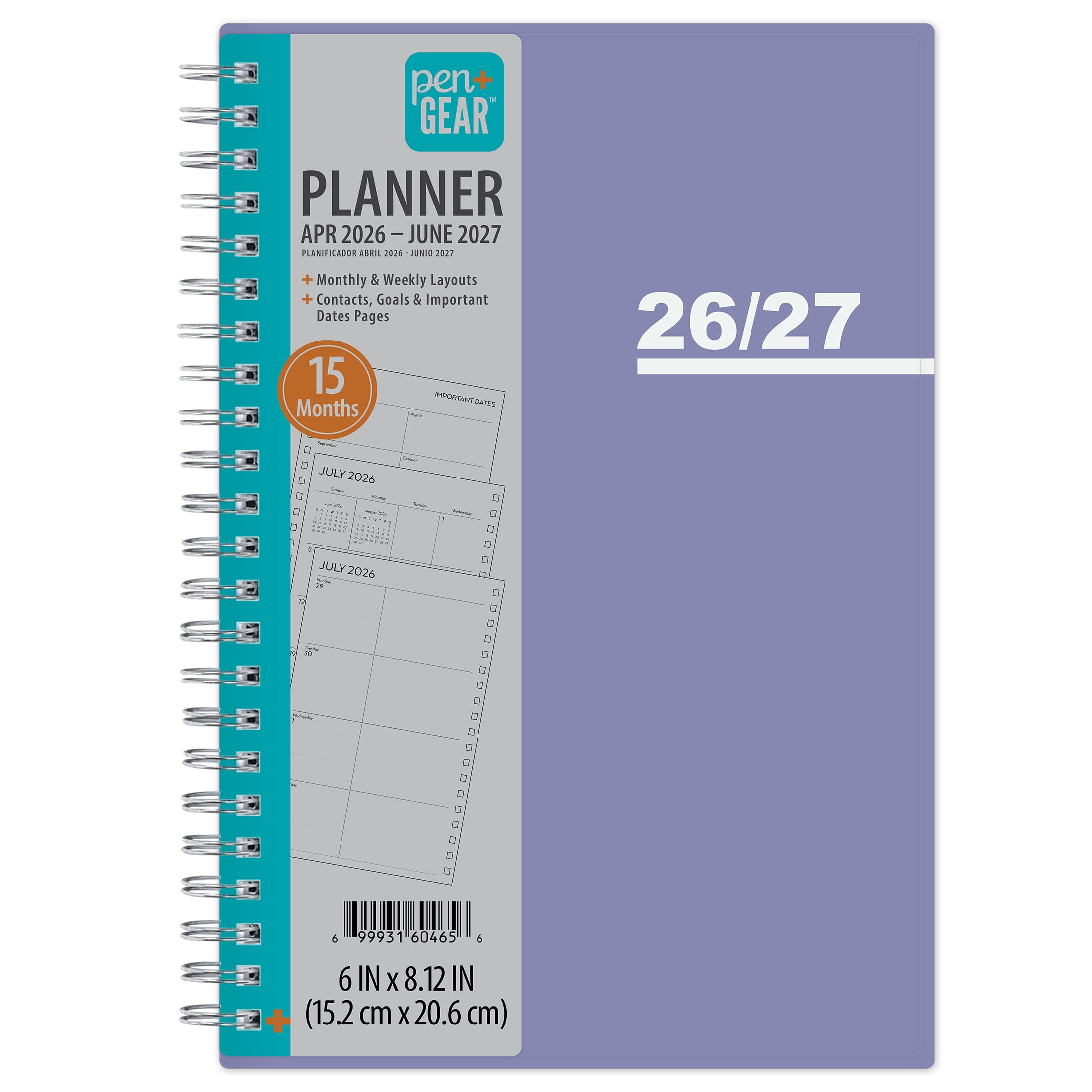 Pen+Gear Monthly Weekly Planner, 5